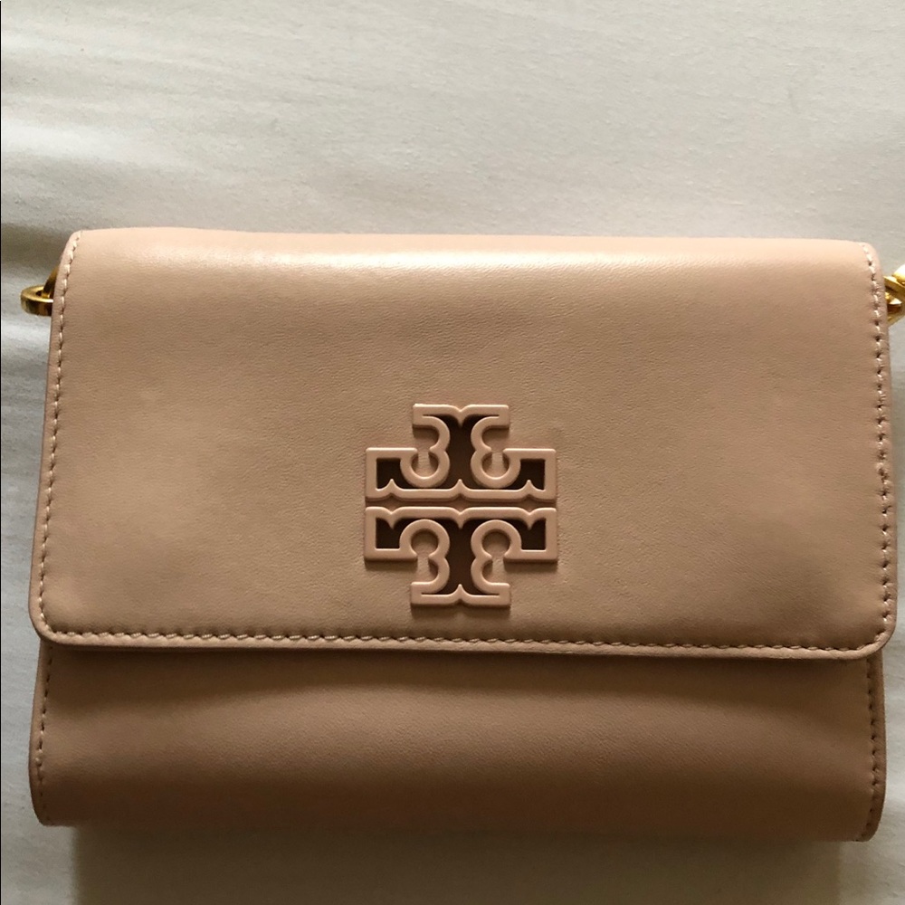 Tory Burch Lily Chain Wallet Shelly Pink